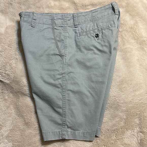 Gray Flat Front Shorts - Picture 3 of 3